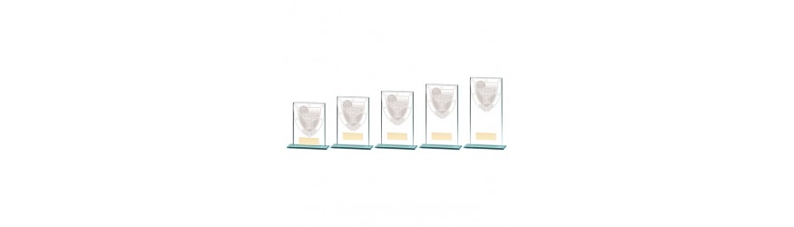 MILLENNIUM BASKETBALL GLASS TROPHY - 6 SIZES - 8CM-18CM MILLENNIUM BASKETBALL GLASS TROPHY - 6 SIZES - 8CM-18CM